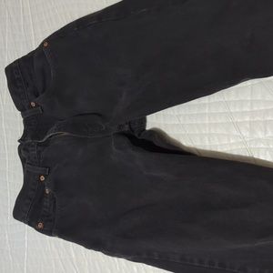 Levi Strauss & Co Black 505 Regular Fit Straight Leg Size 30x34